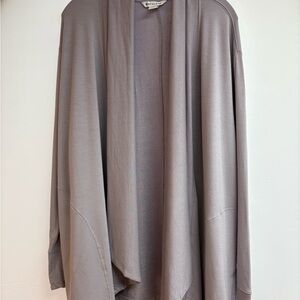 Athleta Women's Taupe Open-Front Cardigan